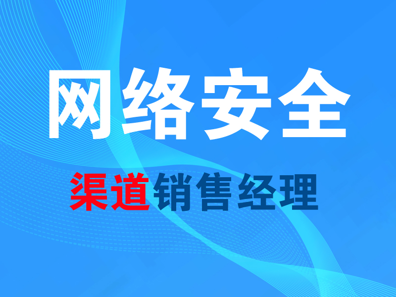 网络安全渠道销售经理